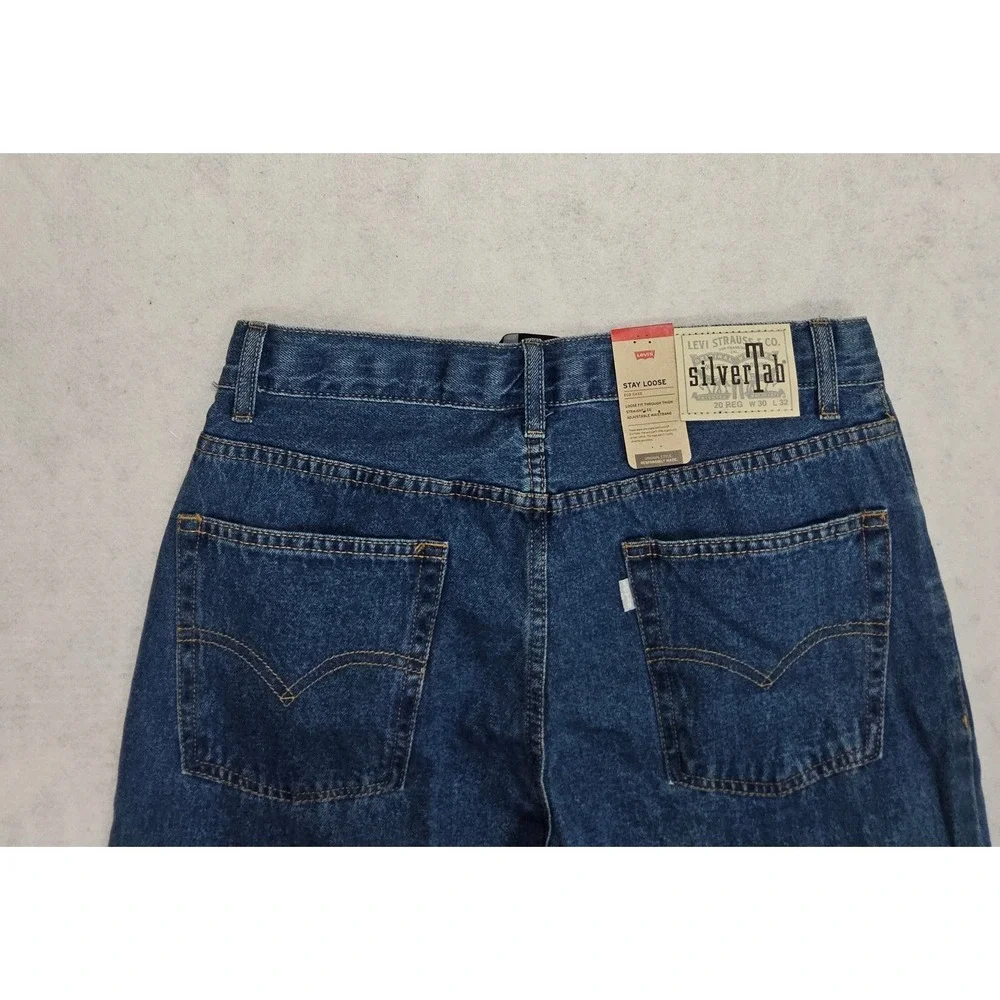 Levis SilverTab Jeans Women 8 29 NEW Stay Loose Straight Leg  Boyfriend Baggy